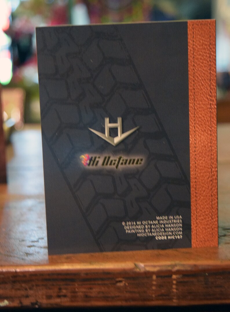 Card for Men Motorcycle /& Leather