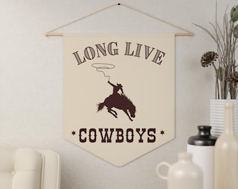 Long Live Cowboys Sign | Rodeo Bucking Bronco Western Decor, Boys Room Decor, Cowboy Boys Room Wall Sign