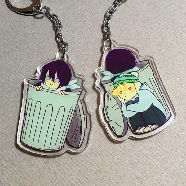 Noragami Trashboy Yato & Yukine 2 » Keychain acrylique à double face