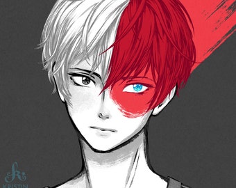 Todoroki Portrait 11x17" Poster Print