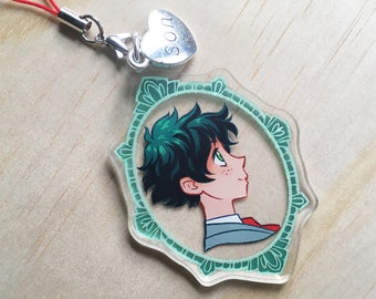 Midoriya Held Cameo Portrait Charm