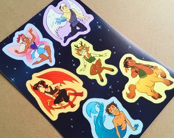 Magical Paladins- 5x7" vinyl sticker sheet