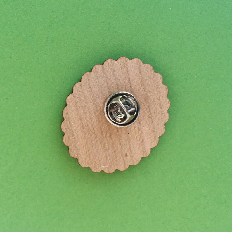 Dandelion Wood Lapel Pin image 4