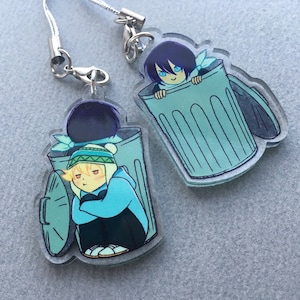Noragami Trashboy Yato & Yukine 1.5&quot; Double-Sided Acrylic Charm