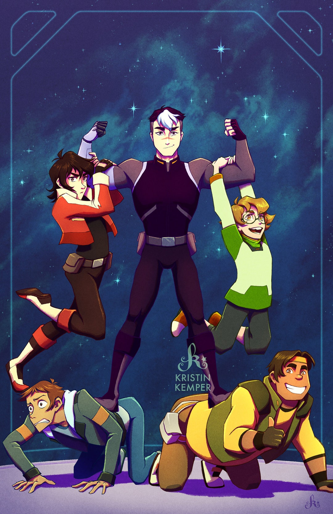 SPACEBOYS 11x17" Poster Print - Voltron Legendary Defender Fan Art ...