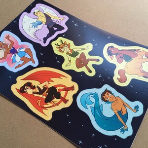 Magical Paladins 5x7 vinyl sticker sheet zdjęcie 2