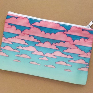 Sunset Sky Zipper Cosmetic Bag