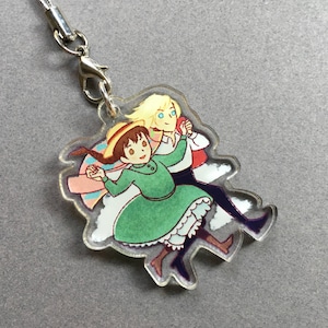 Howl and Sophie 1.5&quot; Double-Sided Acrylic Charm