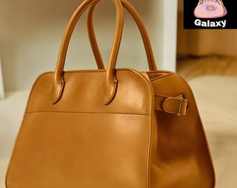 Womens Tote lederen luxe handtas | Bruin lederen Tote schoudertas voor dames | Luxe lederen draagtas Stijlvolle schouderpolshandtas |