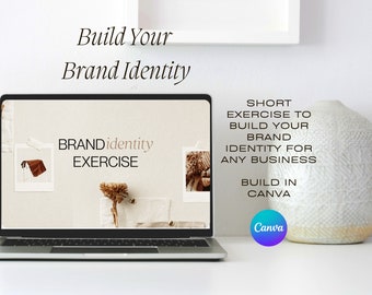Brand Identity Workbook, Visual Branding Strategy, Canva Editable (Digital Download)