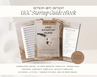 UGC Startup Guide | User-Generated Content, MRR, PLR (Digital Download)