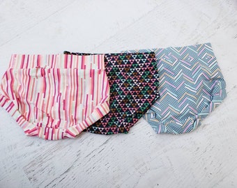 Panties for Kids Size 12 months to 12 years, Choose 3, 5 or 7 pack of underwear, Elastic Free Undies, Triangles, Stripes, Chevron Patterns