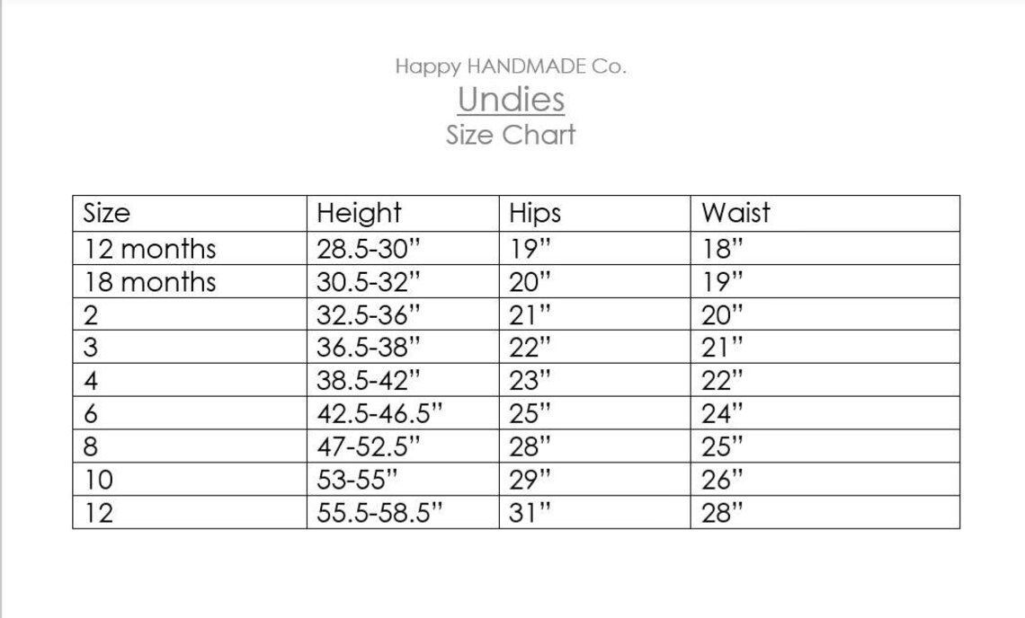 Panties for Kids Size 12 Months to 12 Years Choose 3 5 or 7 Etsy