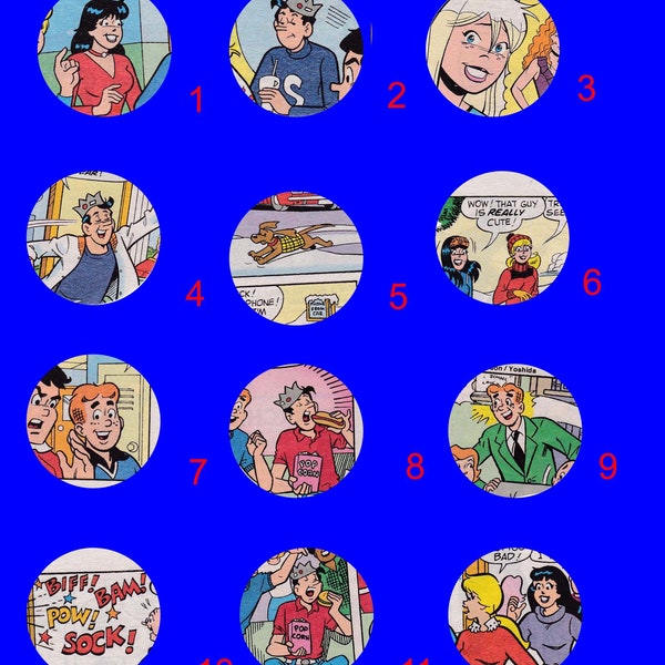 Archie Comics button 12 design choices