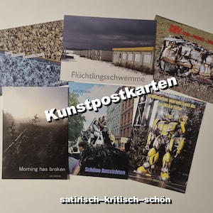 CARTES POSTALES D'ART satirique-critique-belle