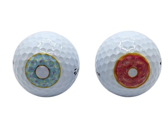 Donut Golf Ball: TaylorMade Distance+, Funny Golf Gift