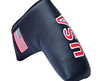 Golf Putter Head Cover - USA Theme