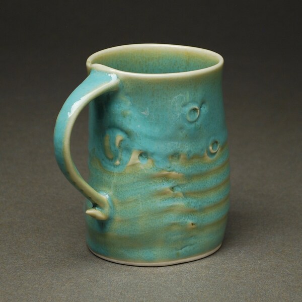 35% OFF SALE -- Mug in 50's Turquoise -- Handbuilt Porcelain