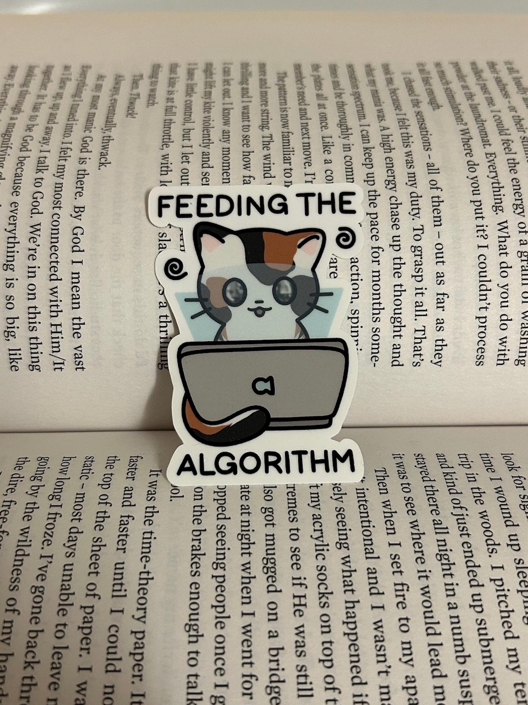 Feeding the Algorithm Vinyl Sticker - Etsy
