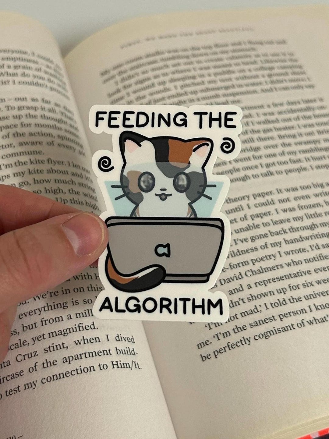 Feeding the Algorithm Sticker - Etsy