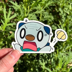 Angry Oshawott Peeker Sticker