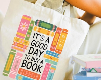 Book Lover Tote, Bookish Tote Bag, Reading Tote, Literary Tote, Bookworm Tote, Canvas Book Bag, Gift for Book Lover, Bookish Shopper