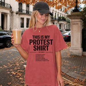This Is My Protest Shirt Comfort Colors Tee Political Graphic Tee Free Speech Shirt Womens Rights Tee Political Tshirt Protest Tee Gift Crimson