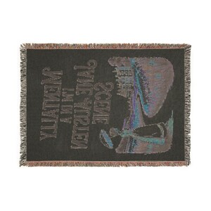 Jane Austen Woven Blanket, Book Lover Gift, Pride and Prejudice Blanket, Literary Home Decor, Cozy Throw Blanket, Regencycore Blanket image 10
