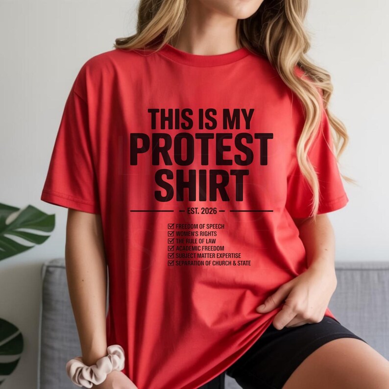 This Is My Protest Shirt Comfort Colors Tee Political Graphic Tee Free Speech Shirt Womens Rights Tee Political Tshirt Protest Tee Gift Red