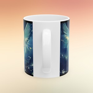Celestial Angels Ceramic Mug - Spiritual Gift for Friend, Religious Coffee Cup, Faithful Travel mug, Divine Coffee Cup, Heavenly Travel Mug image 5