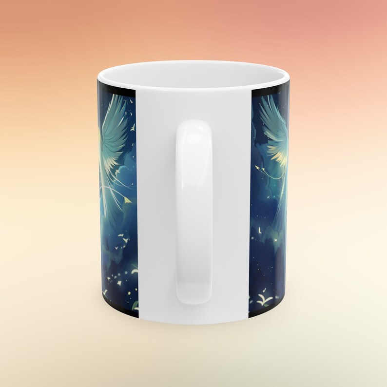 Celestial Angels Ceramic Mug - Spiritual Gift for Friend, Religious Coffee Cup, Faithful Travel mug, Divine Coffee Cup, Heavenly Travel Mug image 5