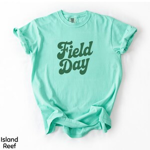 Field Day Shirt, Retro Green Field Day Teacher Tee, Comfort Colors Field Day Gift, Simple Field Day Shirt, Elementary Field Day,Teacher Gift Island Reef
