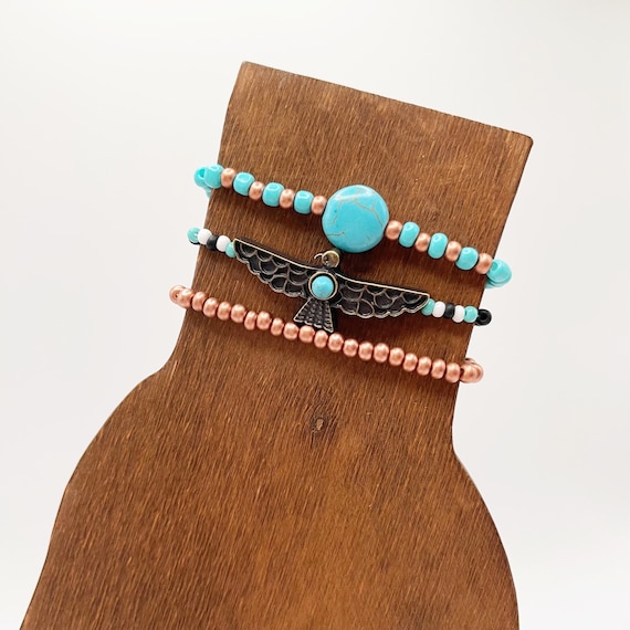 RSSC ■ WESTERN BEADS BRACELET MUSINSA | RSSC WESTERN BEADS BRACELET - TURQUOISE