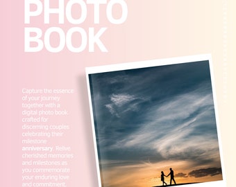 Digital dating anniversary photobook album, 100% editable
