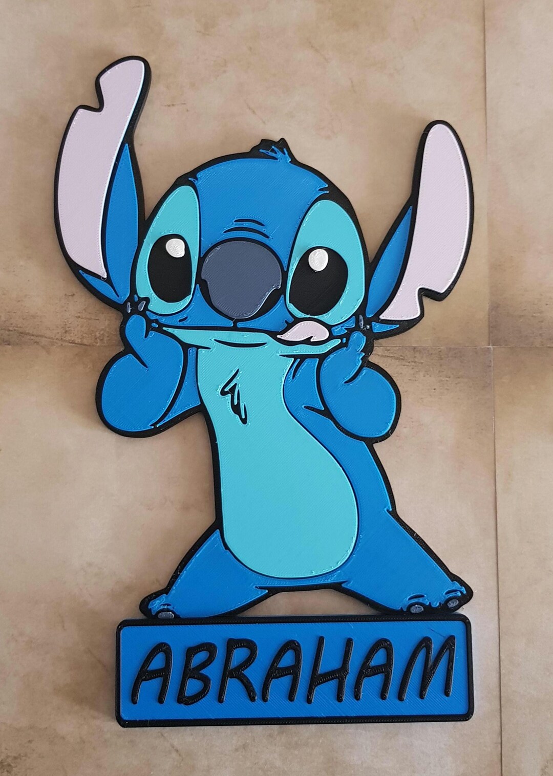 Stitch Sign In Stitch Sign With Personalized Name for Birthday Gift. Decoration for ...