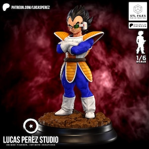 Vegeta Saiyan Dragon Ball - Figure with all kinds of details - 12K resin 3D printing - Anime, Series, Video Games, Movie Collectibles