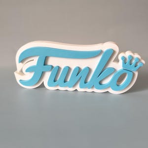 Cartel del Logo de Funko - Multicolor y fiel a los colores originales - Decoración para colecciones de FunkoPop