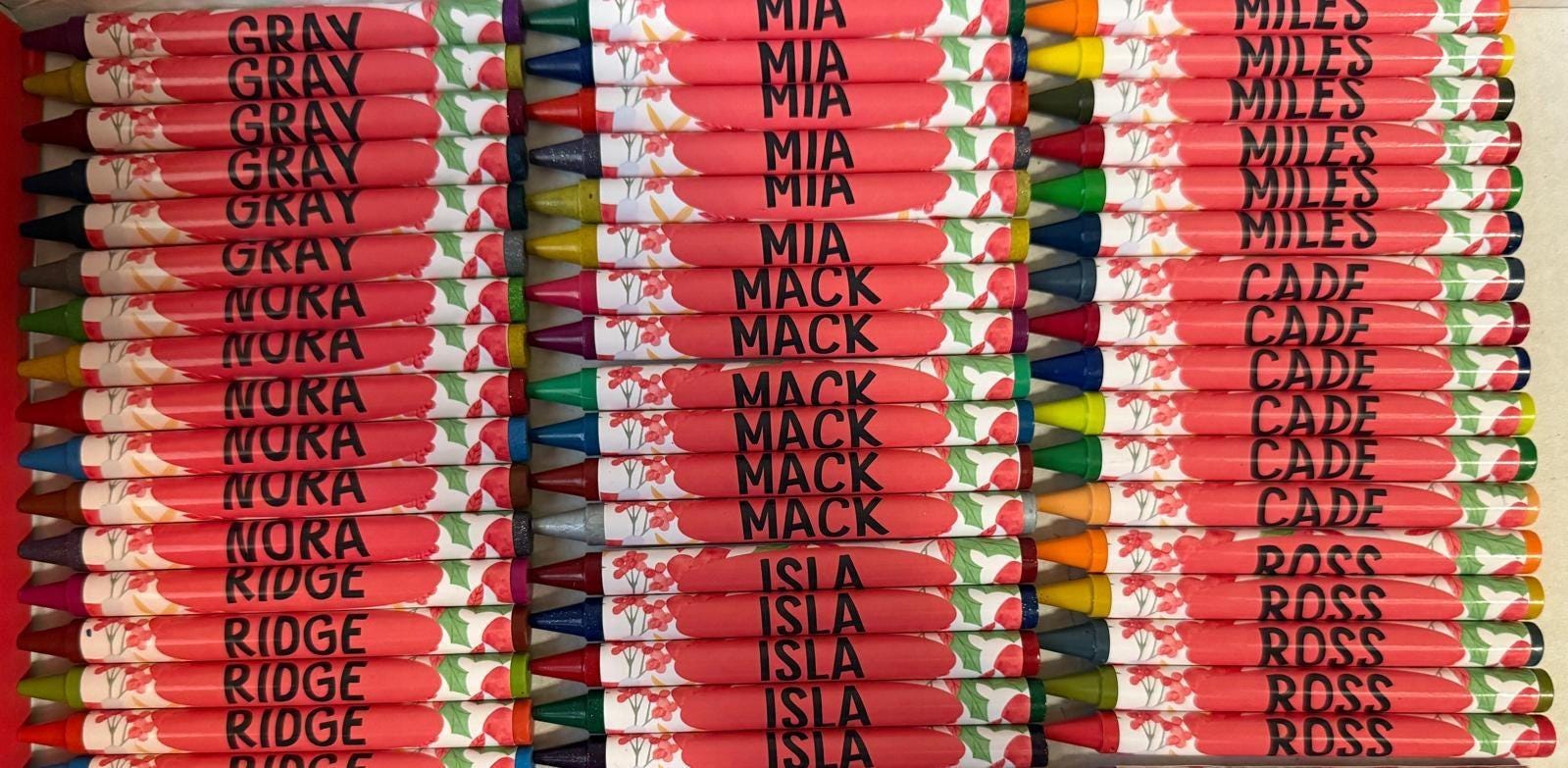Customized Crayons for Party Favors, Stockings Stuffers, Thoughtful ...