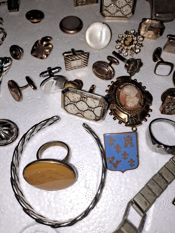mixed vintage jewelry wacthes silver - image 4