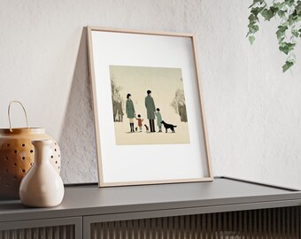 Portrait de famille personnalisé | Illustration de portrait de famille personnalisé | Portrait de famille minimaliste