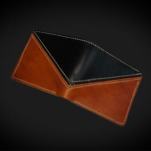 Umschlag Kuschelnaht Bifold Leder Geldbörse