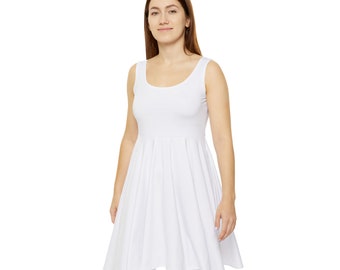 Vestido de graduación / Vestido blanco / Regalo de graduación para ella / Vestido minimalista / Graduación de secundaria / Graduación de enfermería / Vestidos elegantes