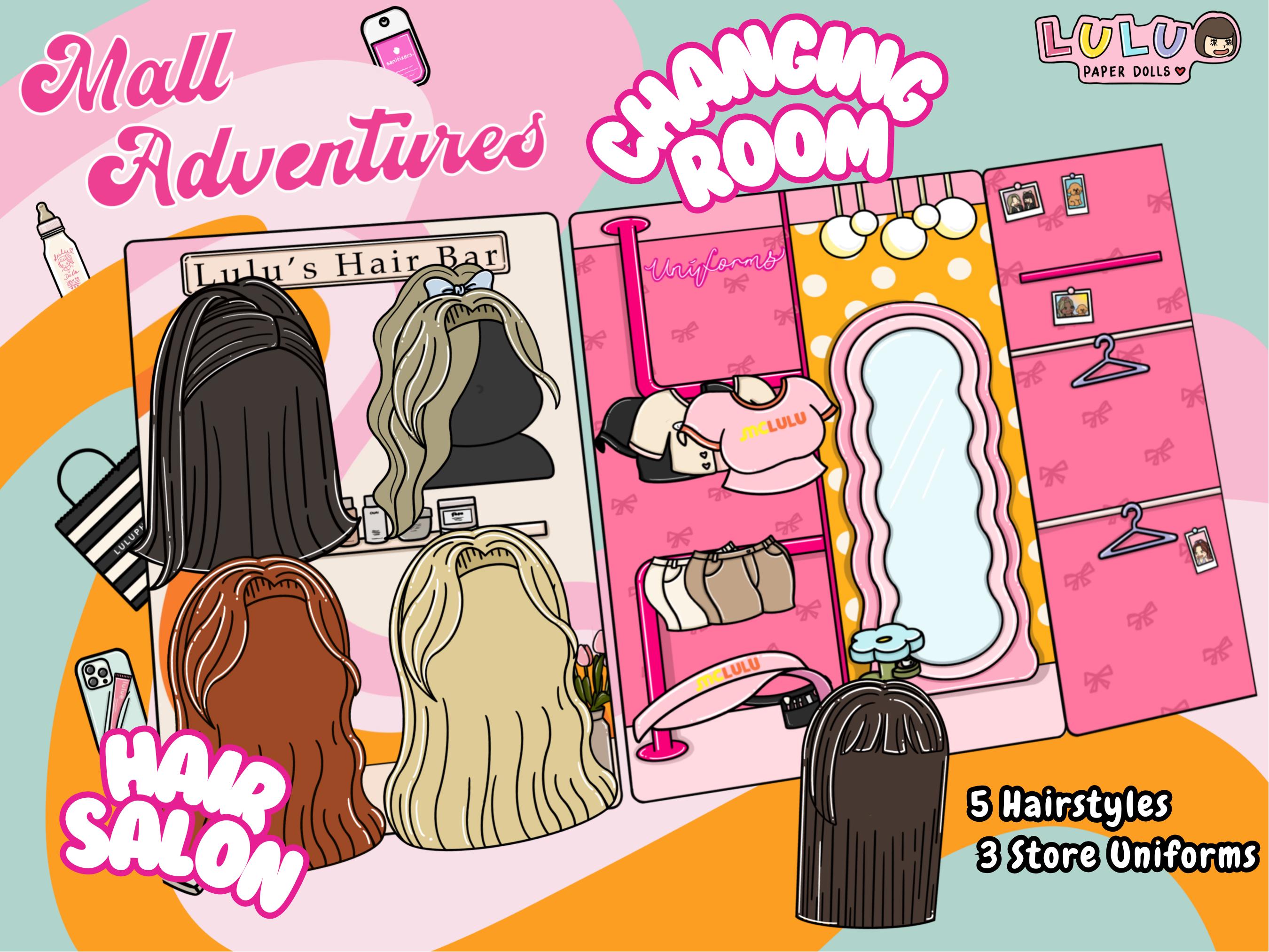 Mall Adventures Paper Doll Busy Book: Preppy Fashion (PDF Download