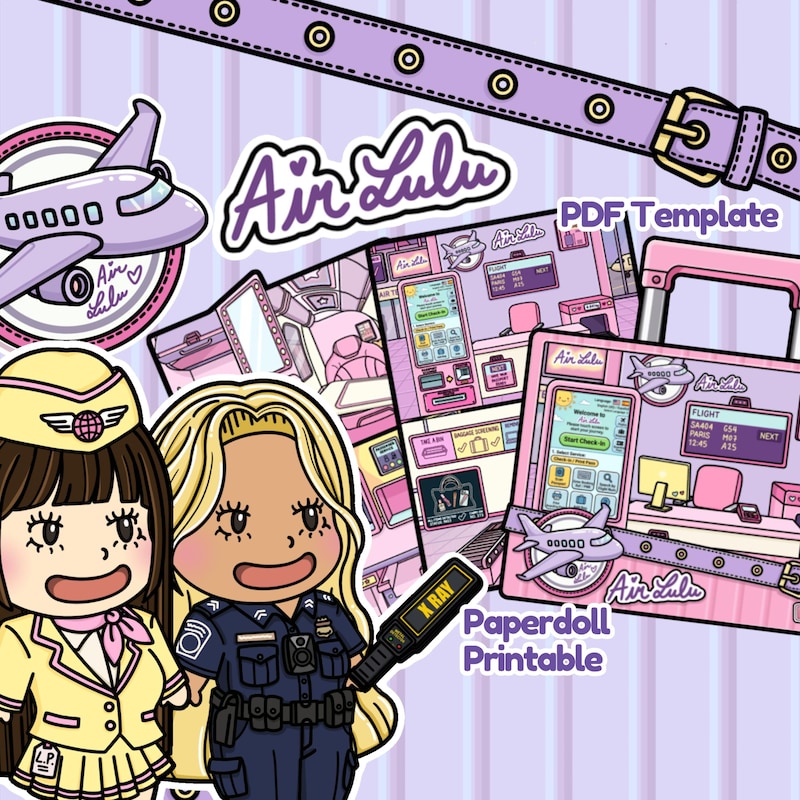 Girl Busy Book Template - Etsy