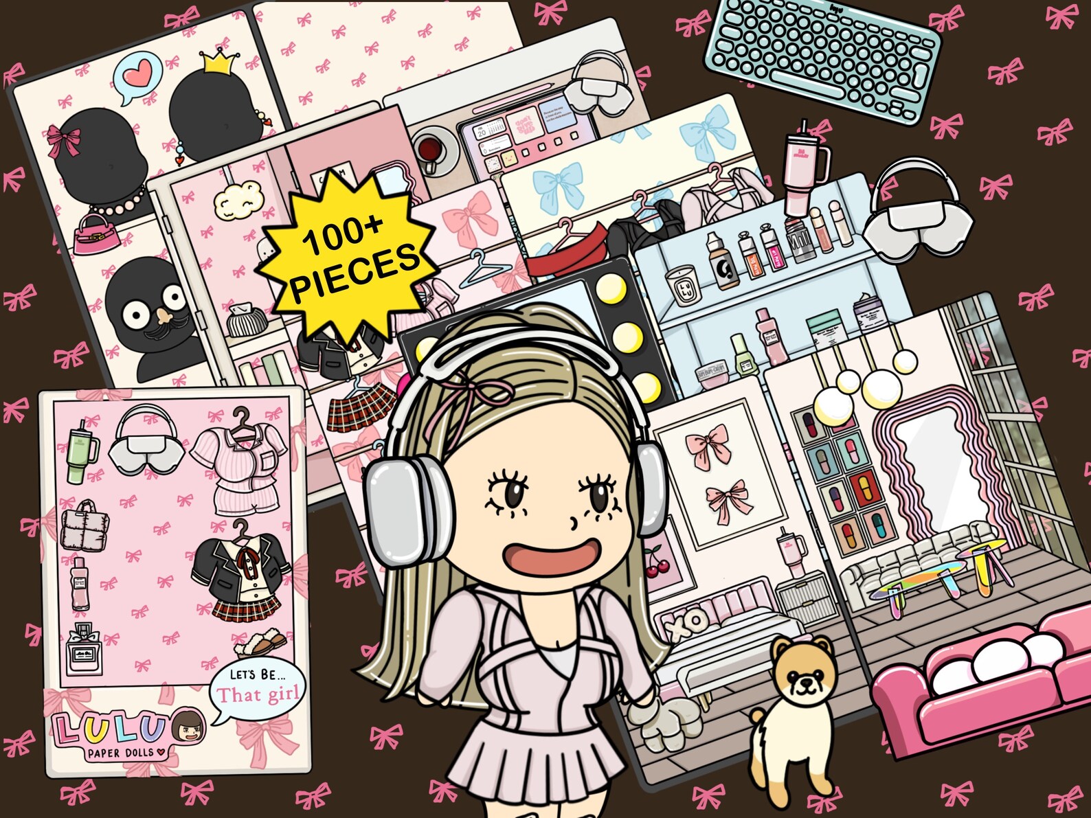 School Locker Paper Doll Printable PDF Template Activity for Kids Busy ...