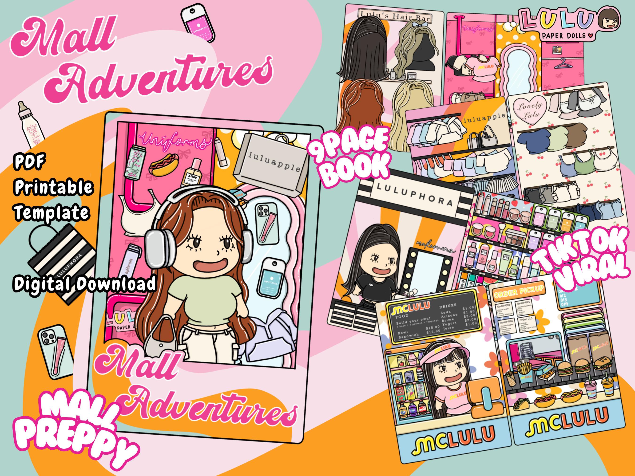 Mall Adventures Paper Doll: Preppy Fashion Activity Book (PDF