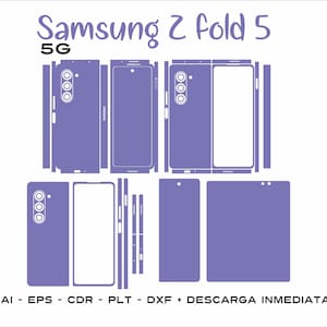 Snijsjabloon samsung galaxy Z fold 5 5g skinsjabloon