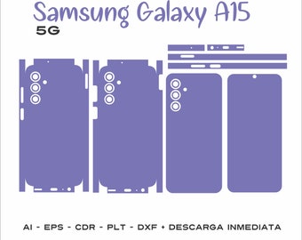 Cutting template samsung galaxy a15 5g skin template