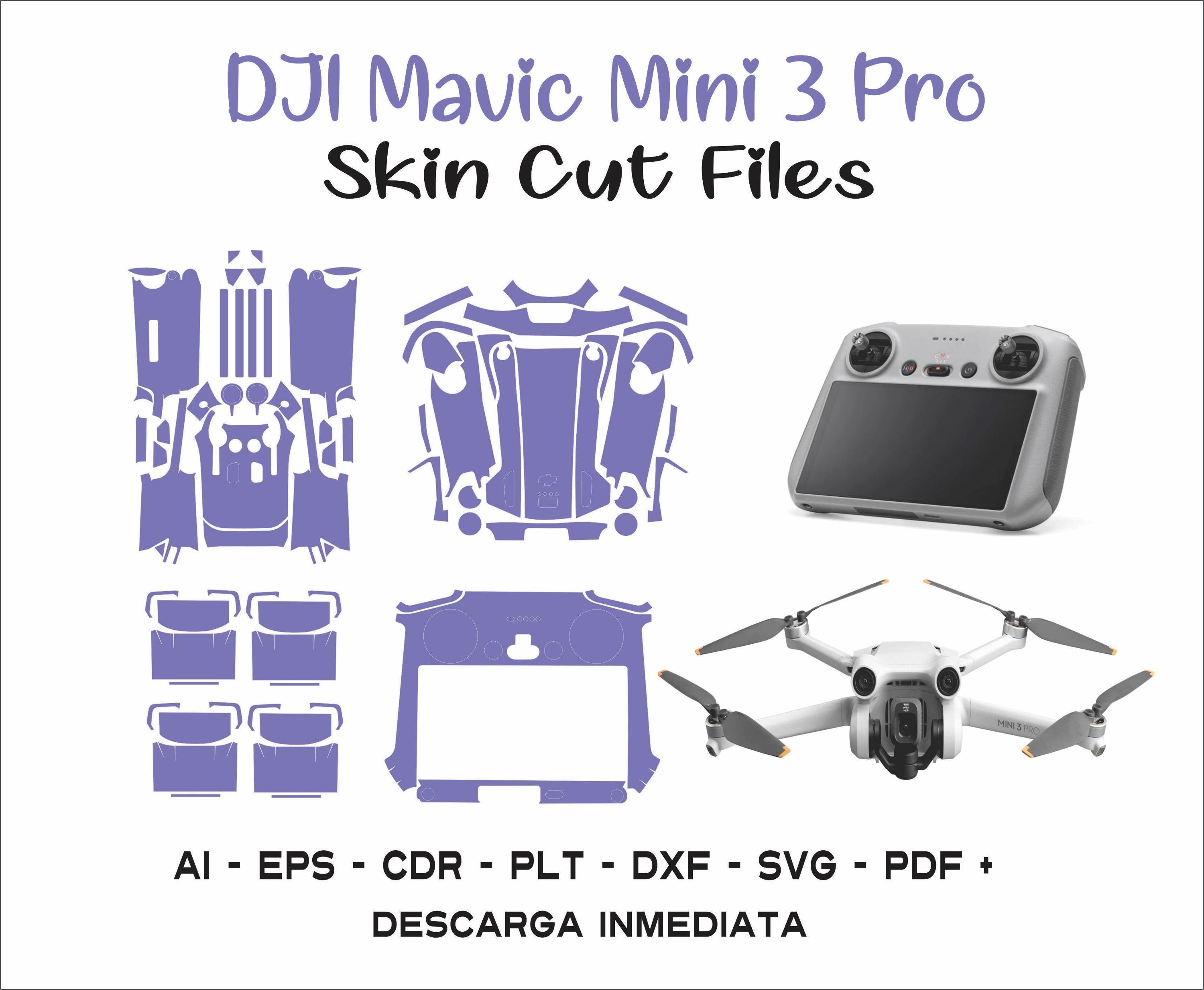 skin cut template drohne dji mavic mini 3 pro 2023 schnittvorlage svg