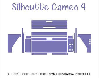 Cameo 4 szablon cięcia skóry sylwetka wektor szablon cięcia skóry svg
